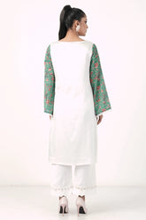Women's Ethnic Tops (Green White)
